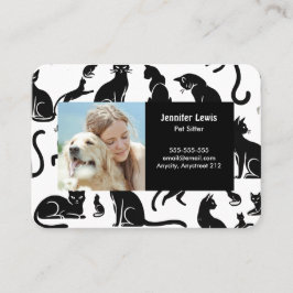  foto & naam Pet Sitter Visitekaartje