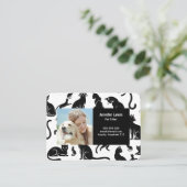  foto & naam Pet Sitter Visitekaartje (Staand voorkant)