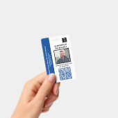 Foto naam QR-code barcoderegio kaart aangepast  Badge (Handheld)