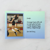 Foto Naam Sentiment Sport Thema Volleybal Kaart (Binnen)