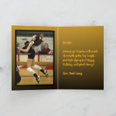 Foto Naam Sentiment Sport Thema Volleybal Kaart (Binnen)