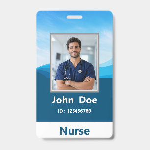 Foto naam verpleegster ID-badge Badge