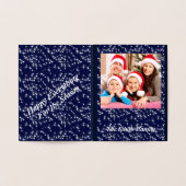 Foto Natitivity PEACE op AARDE-kerstkaart Folie Kaarten (Binnen)