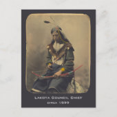  Foto Native American Lakota Indian Chief Briefkaart (Voorkant)