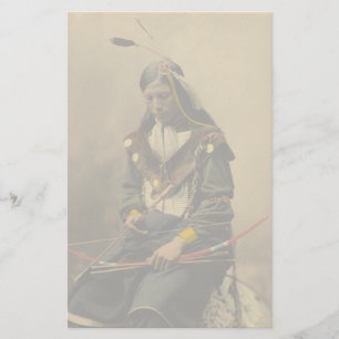 Foto Native American Lakota Indian Chief Briefpapier