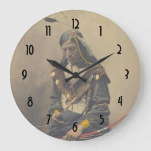 Foto Native American Lakota Indian Chief Grote Klok