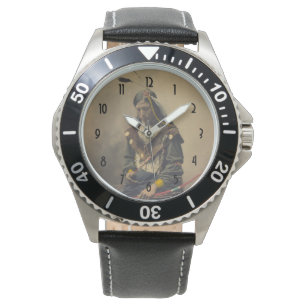  Foto Native American Lakota Indian Chief Horloge