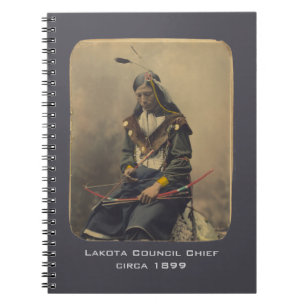  Foto Native American Lakota Indian Chief Notitieboek
