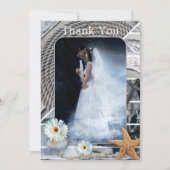 Foto Nautical Beach Weddenschap Hartelijk dank Save The Date (Voorkant)