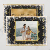 Foto Nautical Modern Feestdagenkaart (Voorkant / Achterkant)