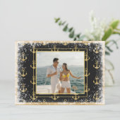 Foto Nautical Modern Feestdagenkaart (Staand voorkant)