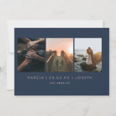 Foto Navy and Blush 3 Save The Date (Voorkant)