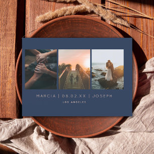 Foto Navy and Blush 3 Save The Date