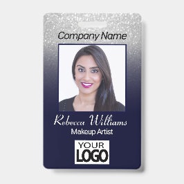 Foto: Navy Blue met Faux Glitter Badge