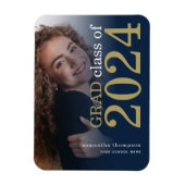 Foto Navy Gold 2023 Afstuderen aankondiging Magneet (Verticaal)