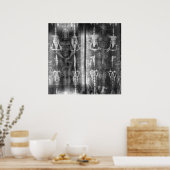 Foto negatief Afbeelding van de Shroud of Turin Poster (Keuken)
