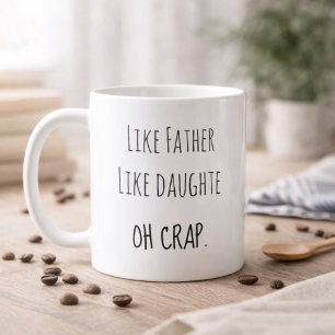 Foto Net als vader, net als dochter Koffiemok