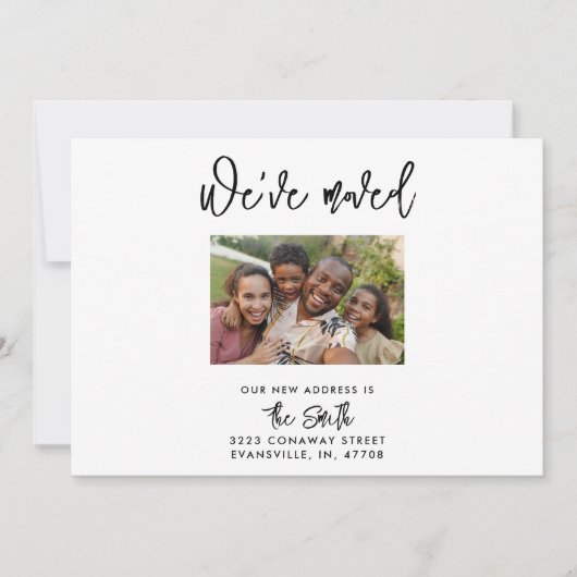 Foto: New Address Moving Announcement Cards (Voorkant)