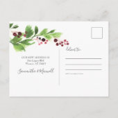 Foto: New Home Holiday Moving Announcemet Briefkaart (Achterkant)