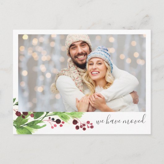 Foto: New Home Holiday Moving Announcemet Briefkaart (Voorkant)