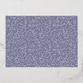 Foto: New Year Cheer Script Confetti Real Silver Folie Feestdagenkaart (Achterkant)