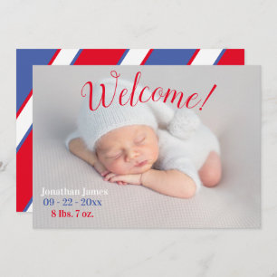 Foto Newborn Birth Script Simple Stats Aankondiging