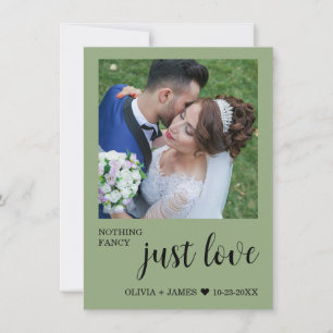 Foto Niets Gewoons Gewoon Lief Huwelijksreceptie Kaart