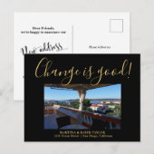 Foto Nieuw Adres Aankondiging Briefkaart (Voorkant / Achterkant)