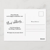 Foto Nieuw Adres Aankondiging Briefkaart (Achterkant)