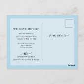 Foto Nieuwe thuiskalligrafie Nieuw adres verplaats Briefkaart (Achterkant)