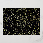 Foto: nieuwjaar Cheer Script Modern Black Real Gol Folie Feestdagenkaart (Achterkant)