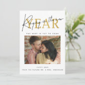 Foto Nieuwjaar inluiden Feestdagenkaart (Staand voorkant)