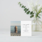 Foto: nieuwjaars avonturen slaan de datumkaart visitekaartje (Staand voorkant)