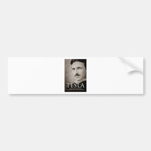 foto Nikola Tesla Bumpersticker (Voorkant)