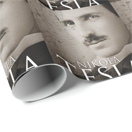 foto Nikola Tesla Cadeaupapier (Rol Hoek)