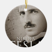 foto Nikola Tesla Keramisch Ornament (Voorkant)