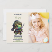 Foto Ninja Karate Martial Arts Verjaardagsfeest Kaart (Voorkant)