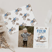 Foto nodig VIER Speed Verjaardag uitnodiging