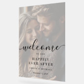 Foto nog lang en gelukkig na huwelijk acryl teken acryl bord (Hoek)