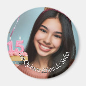Foto Nombre Fiesta de Quince Años Magneet (Voorkant)