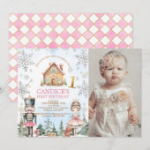 Foto Notenkraker Land of Sweets 1st Verjaardag Kaart (Voorkant / Achterkant)