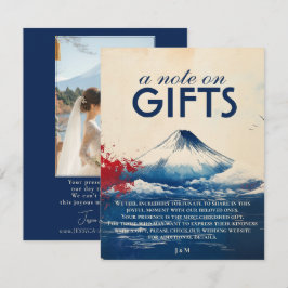 Foto-notitie op GIFTS Japonesque Harmonie met Fuji Informatiekaartje