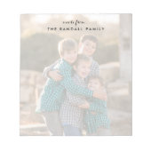 Foto Notitieblok, foto volledig | Vet Notitieblok (Voorkant)