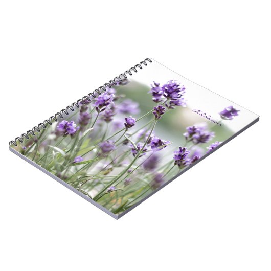 Foto Notitieboek met Lavender (Linkerzijde)