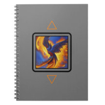 Foto Notitieboek Phoenix, grijs Hoesje Spiral Noti