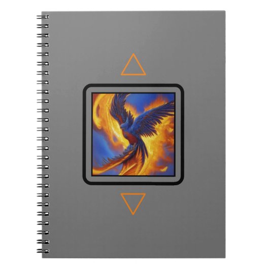Foto Notitieboek Phoenix, grijs Hoesje Spiral Noti (Voorkant)