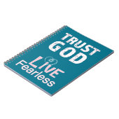 Foto notitieboek Vertrouw op God Leef Onbevreesd C (Linkerzijde)