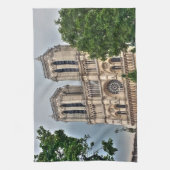 Foto Notre-Dame de Paris Theedoek (Verticaal)