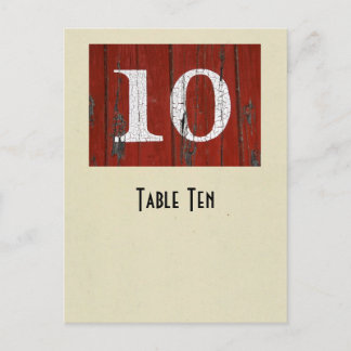 Foto nummer 10-tabelkaart briefkaart