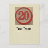 Foto nummer 20-tabelkaart briefkaart (Voorkant)